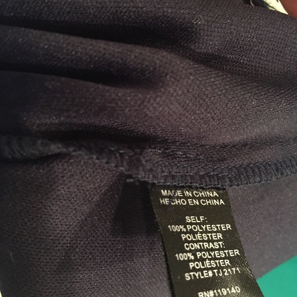 Double Zero Blue & White Print Dress Medium Size - Picture 5 of 6